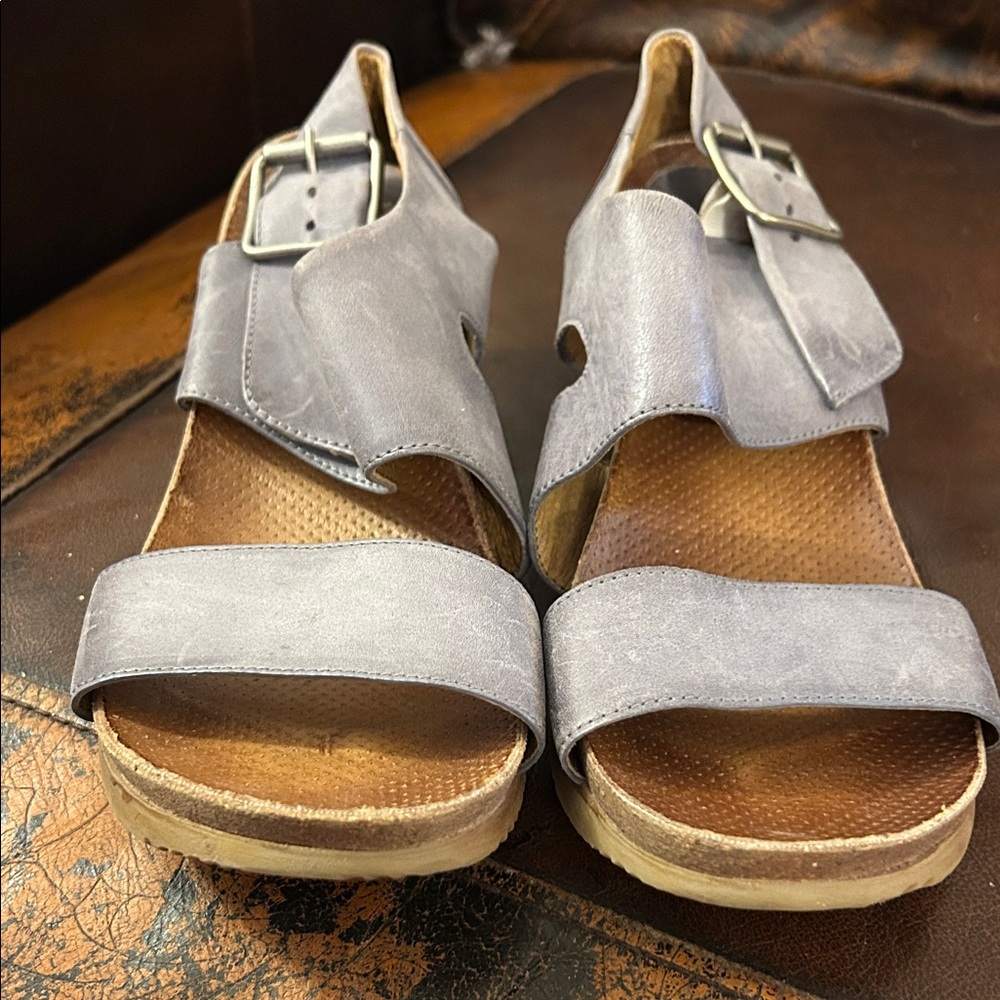 Miz Mooz light blue sandals